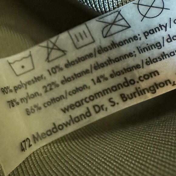 Commando Velvet Thong Bodysuit Shirt Top Blouse V-Neck Layering Size Medium - Picture 10 of 10